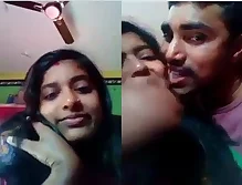 Desi Indian Couple Kissing